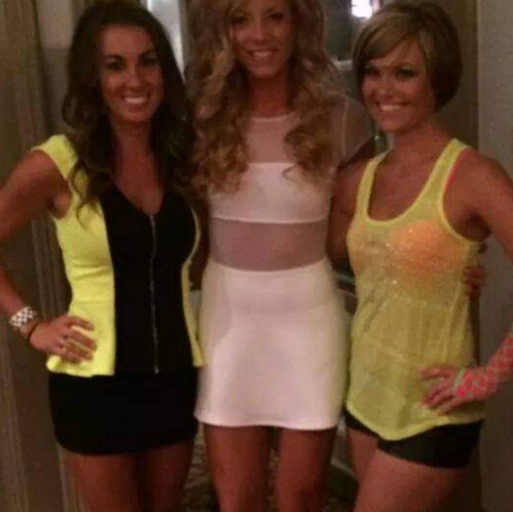 High waisted White Mini Skirt